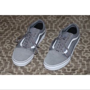 Vans Old Skool suede canvas• frost grey•(men’s 11)